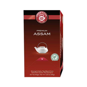 Teekanne Premium Assam, Schwarztee, Teebeutel im Kuvert, 2. Entnahmefach/displaytauglich